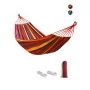 Hamac double en toile de coton avec cordes suspendues