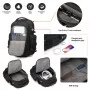 Sac à dos TIROLL 3530 noir grand format étanche avec port de charge - Wazeb.com