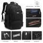 Sac à dos TIROLL 3530 noir grand format étanche avec port de charge - Wazeb.com