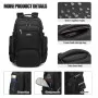 Sac à dos TIROLL 3530 noir grand format étanche avec port de charge - Wazeb.com