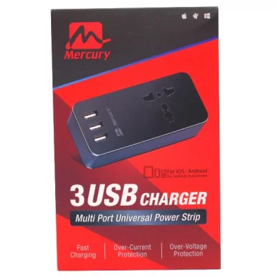 MERCURY RALLONGE 3USB CHARGER