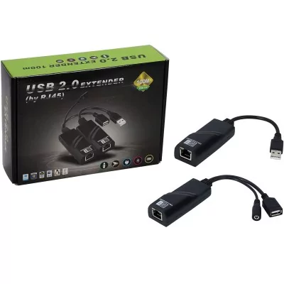 USB 2.0 EXTENDER 100M (BY RJ45) EXTENDER USB 100M / RS-USBEXT100M