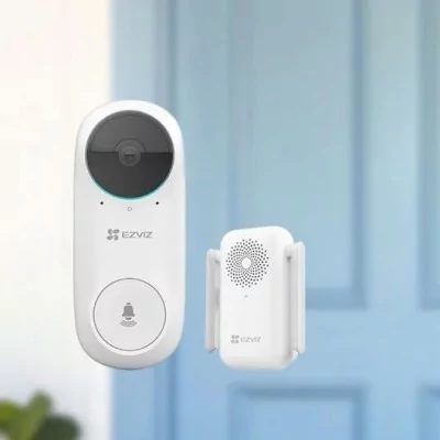 EZVIZ Sonnette vidéo sans fil avec carillon CS-DB2C-A0-1E3WPBR