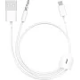 CABLE JACK IPHONE JACK iOS & ANDROID 2 IN 1 AUX AUDIO JBC030-B