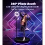 CABINE ROTATIVE 60CM AUTOMATIQUE LED RING LIGHT SELFIE 360° HRSYT4