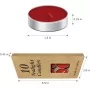 Lot de 10 bougies rouge à thé