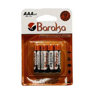 BARAKA BRK-AAA PILES ALCALINES