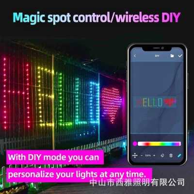 Rideau Lumineux LED Intelligent Bluetooth 1M