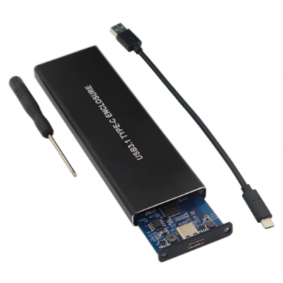 Boîtier de disque dur SSD USB3.1 TYPE A/C TO PCI -E NVMe