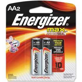 2 Piles Alcaline Energizer MAX AA B2