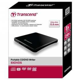 Transcend Graveur TS8XDVDS-K - Externe - DVD / CD - USB - Noir