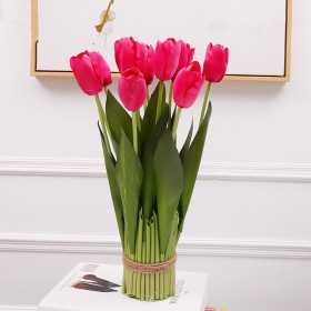 Tulipe artificielle intérieur pour la décoration de la maison - Rouge