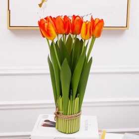 Tulipe artificielle intérieur pour la décoration de la maison - Orange