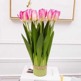 Tulipe artificielle intérieur pour la décoration de la maison - Rose