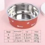 Gamelle Chien INOX avec Fond Silicone Antidérapant -10 cm