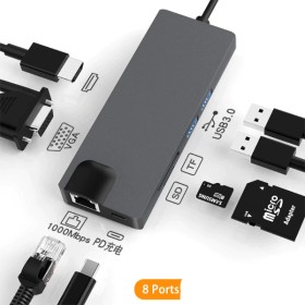 ADAPTER TYPE-C TO HDTV 8 IN 1 / RS-TCHD8IN1
