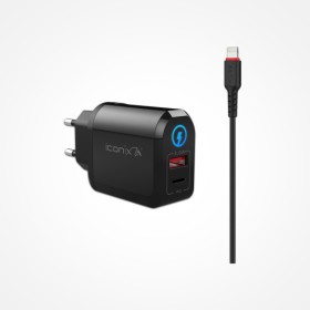 ICONIX TRAVEL CHARGEUR IC-HC1028 / USB-IPHONE / 18W