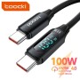 TOOCKI CABLE TYPE-C TO TYPE-C FAST CHARGING DATA CABLE 2M