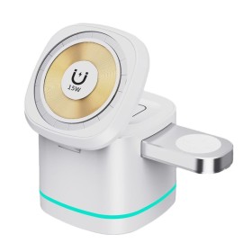 CHARGEUR SANS FIL MAGSAFE 3 IN 1 MAGNETIC WIRELESS CHARGER 15W H32