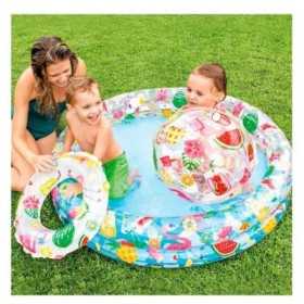 Intex Pack piscine , Bouée et ballon gonflable Just So Fruity